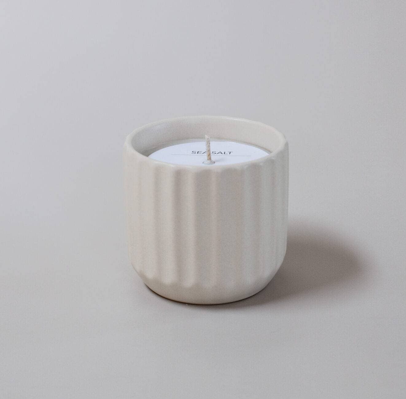 Ridge Ceramic Candle - 6.5oz (12 Pack)