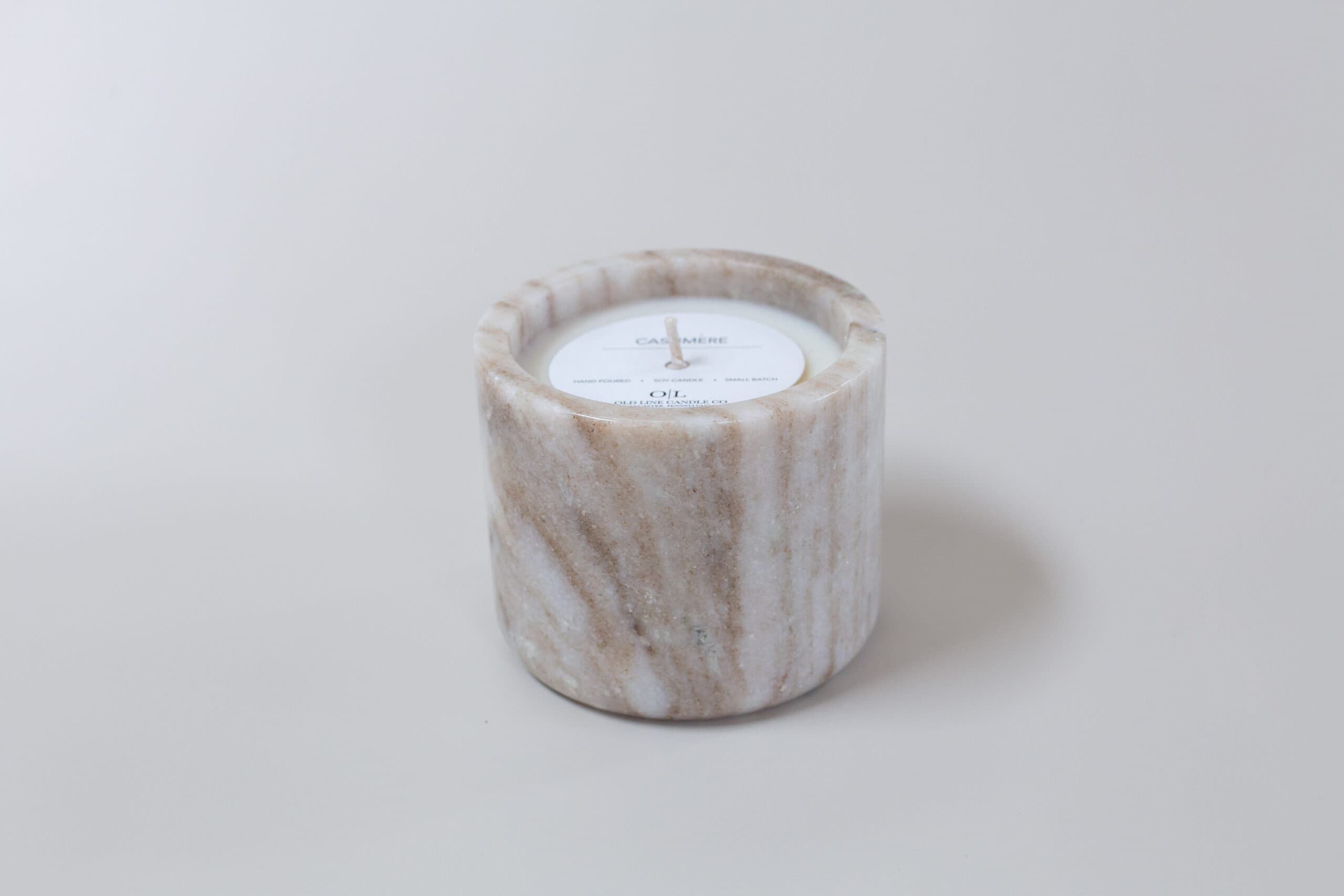 Grey Marble Candle - Cashmere (6 Pack)