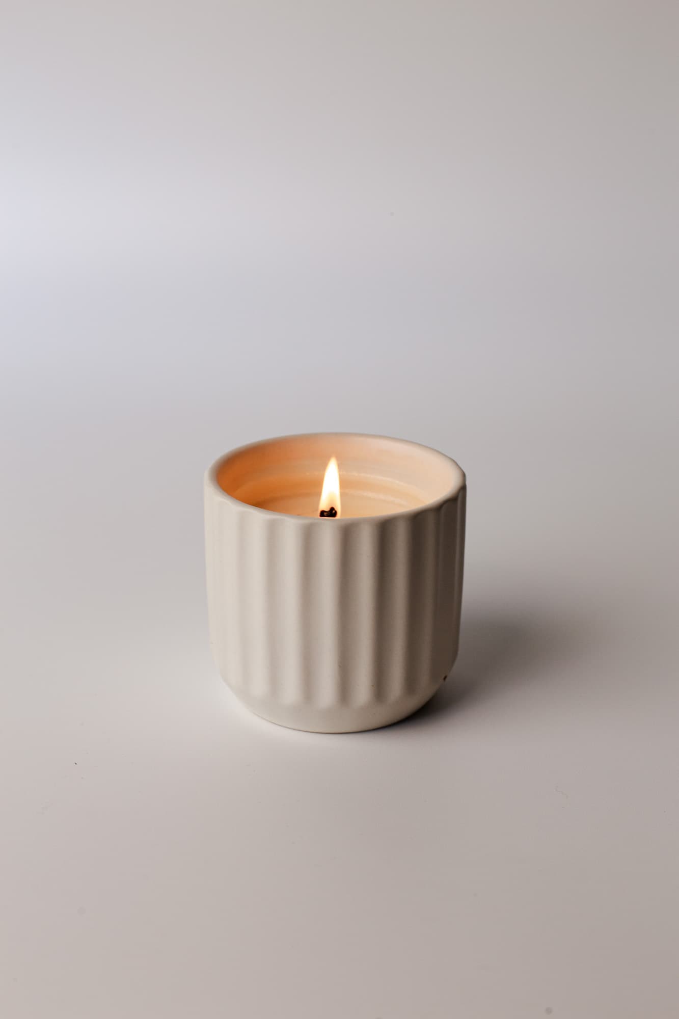 Ridge Ceramic Candle - 6.5oz (12 Pack)