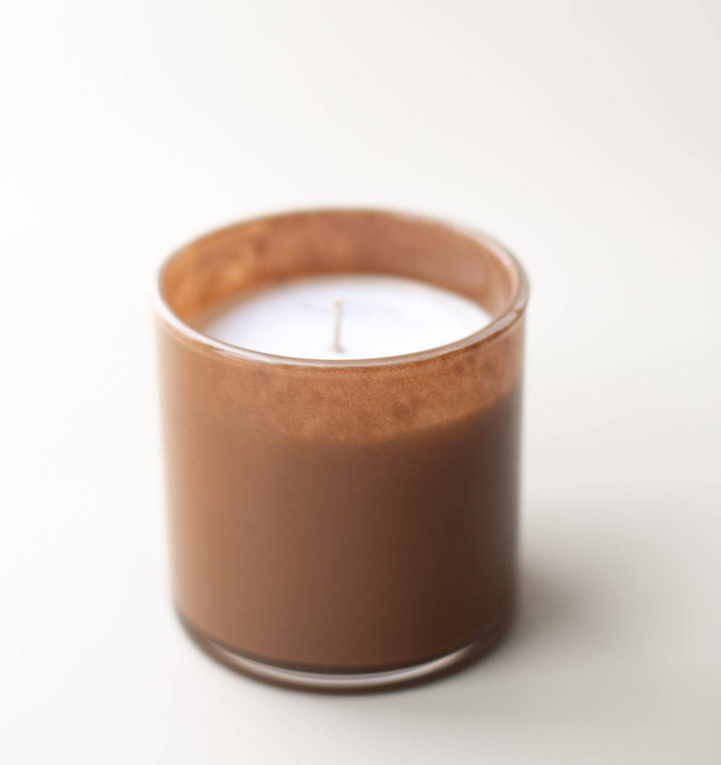 Brown Glass Candle - Toasted Pumpkin Latte 12oz